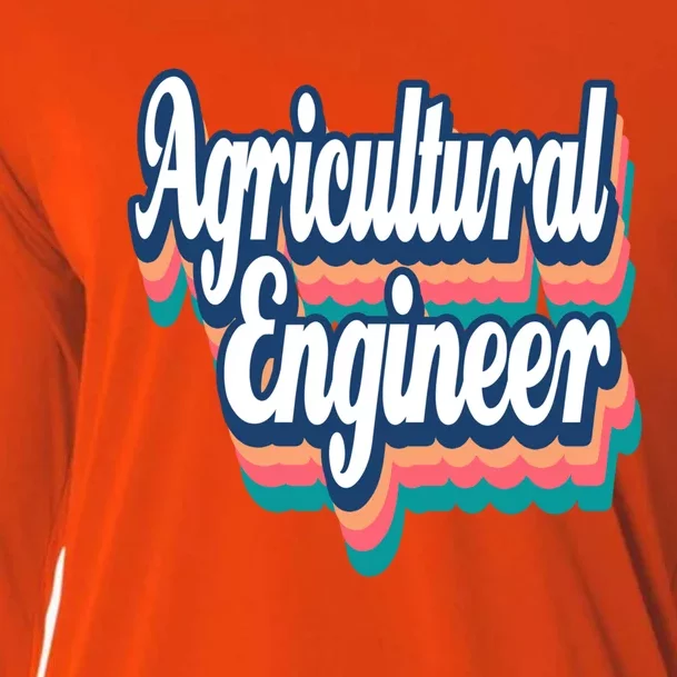 Agricultural Engineer Engineering Major Retro Gift Cooling Performance Long Sleeve Crew