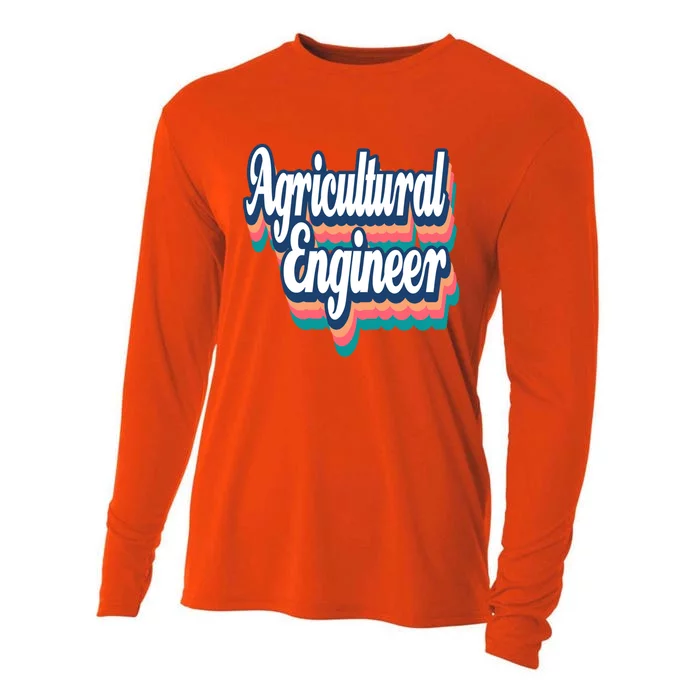 Agricultural Engineer Engineering Major Retro Gift Cooling Performance Long Sleeve Crew