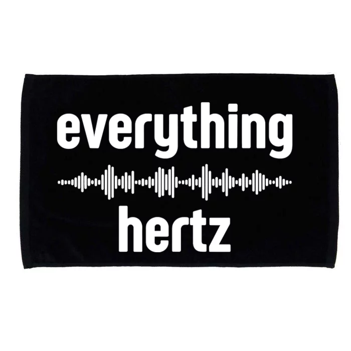 Audio Engineer Funny Sound Guy Studio Music Everything Hertz Microfiber Hand Towel