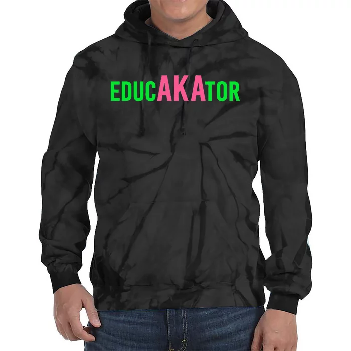 Aka Educator Funny Educators & Teacher Crew School Squad Tie Dye Hoodie