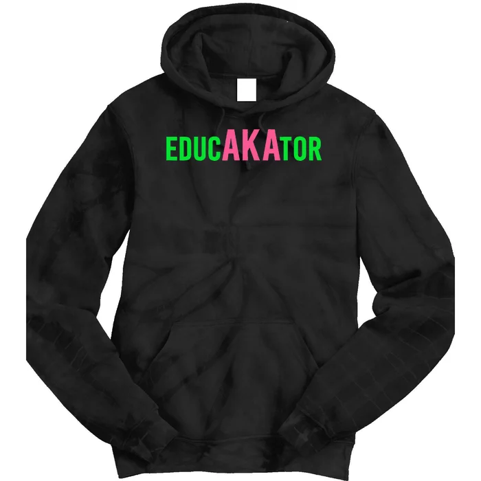 Aka Educator Funny Educators & Teacher Crew School Squad Tie Dye Hoodie