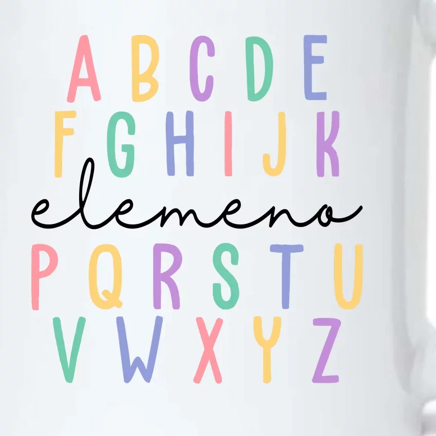 ABC ELEMENO Funny Alphabet Black Color Changing Mug