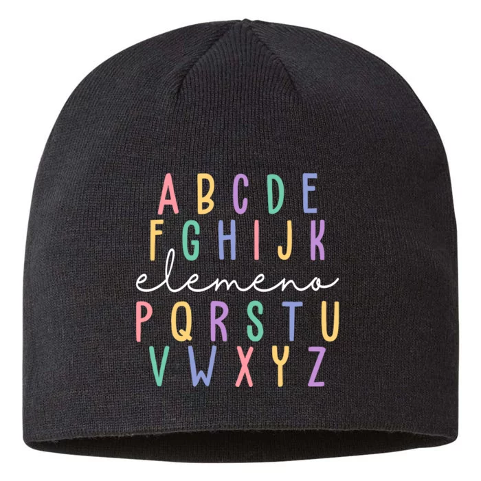 ABC ELEMENO Funny Alphabet 8 1/2in Sustainable Knit Beanie