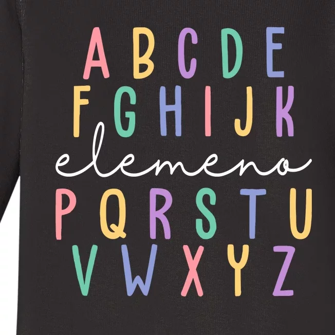 ABC ELEMENO Funny Alphabet Baby Long Sleeve Bodysuit