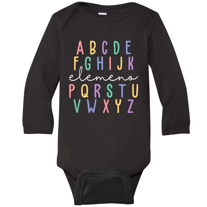 ABC ELEMENO Funny Alphabet Baby Long Sleeve Bodysuit