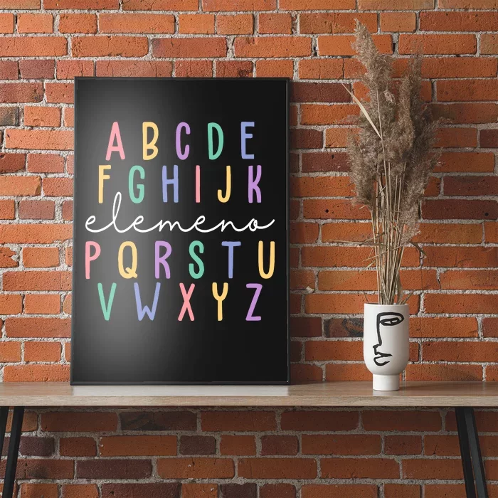 ABC ELEMENO Funny Alphabet Poster