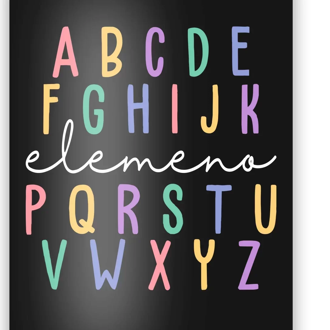 ABC ELEMENO Funny Alphabet Poster