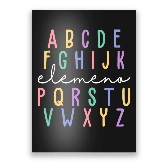 ABC ELEMENO Funny Alphabet Poster