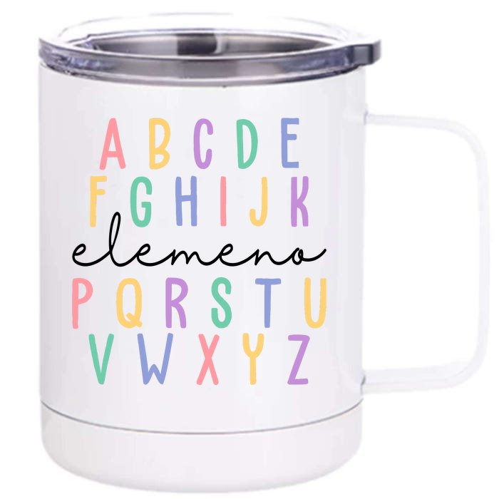 ABC ELEMENO Funny Alphabet Front & Back 12oz Stainless Steel Tumbler Cup