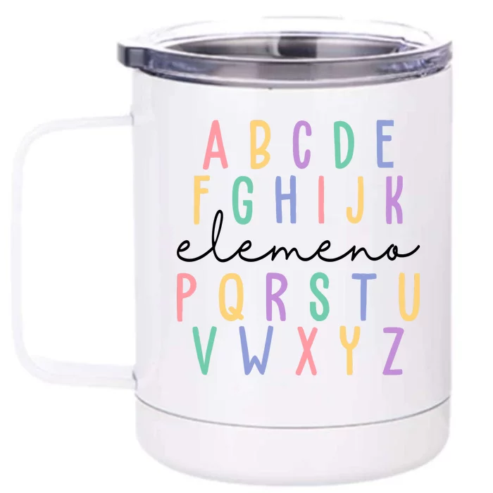 ABC ELEMENO Funny Alphabet Front & Back 12oz Stainless Steel Tumbler Cup