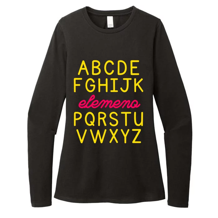 Abc Eleo Funny Teacher Kindergarten Alphabet Preschool Gift Womens CVC Long Sleeve Shirt