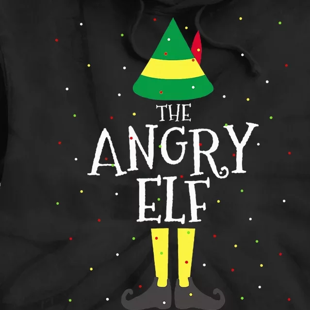 Angry Elf Family Matching Christmas Group Tie Dye Hoodie