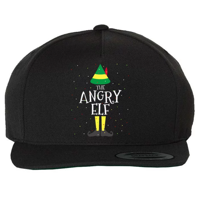 Angry Elf Family Matching Christmas Group Wool Snapback Cap