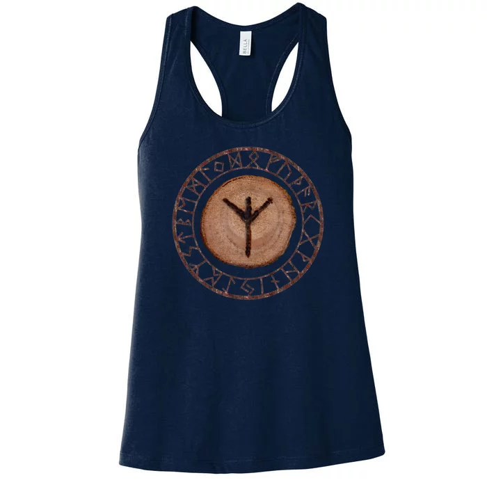 Algiz Elder Futhark Rune Women's Racerback Tank