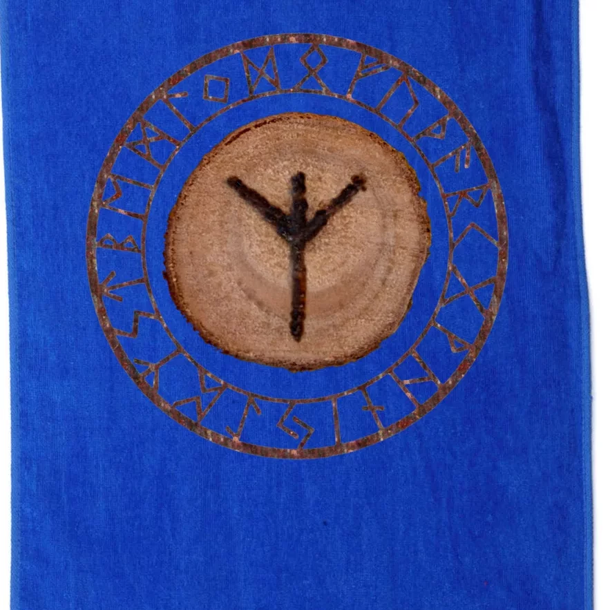 Algiz Elder Futhark Rune Platinum Collection Golf Towel