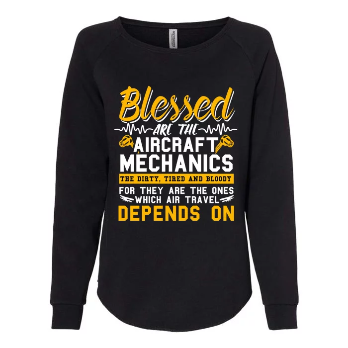 Aircraft Engineer Funny Gift Plane Mechanic Technician Meaningful Gift Womens California Wash Sweatshirt