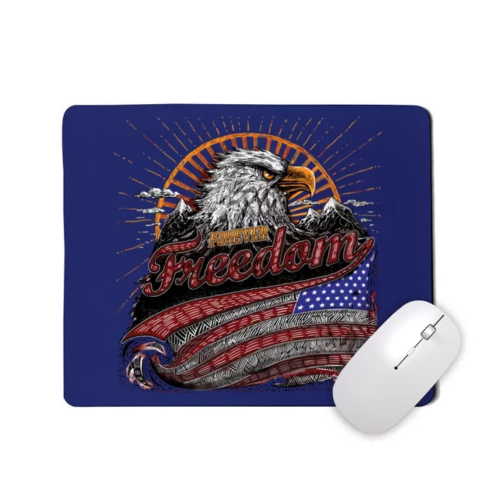 American Eagle Forever Freedom USA Mousepad