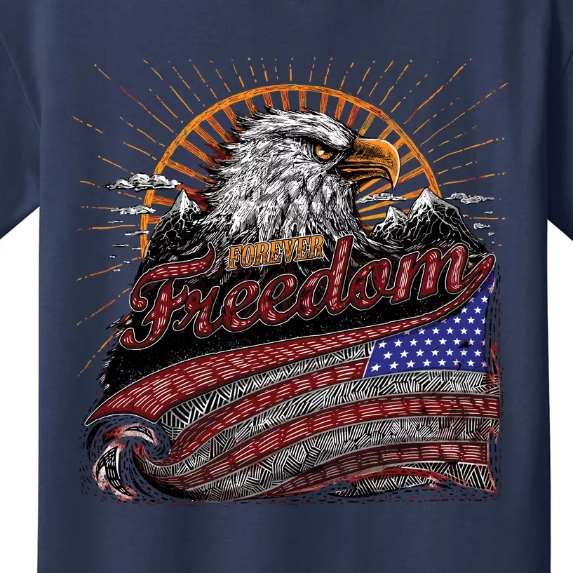 American Eagle Forever Freedom USA Kids T-Shirt