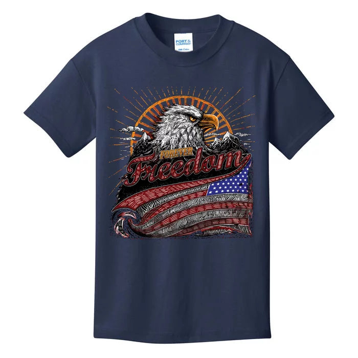 American Eagle Forever Freedom USA Kids T-Shirt