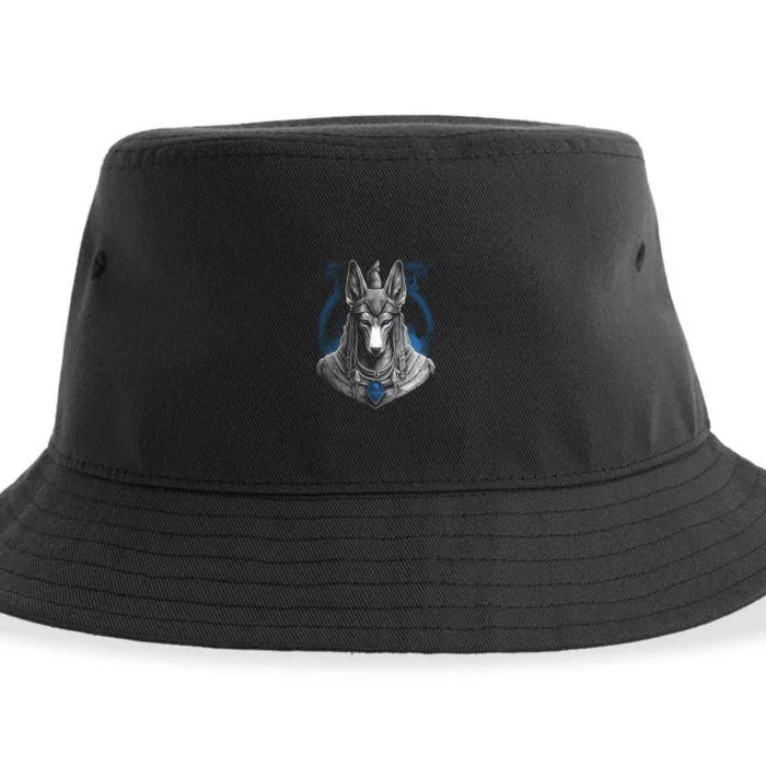 Anubis Egyptian God Realistic Sustainable Bucket Hat