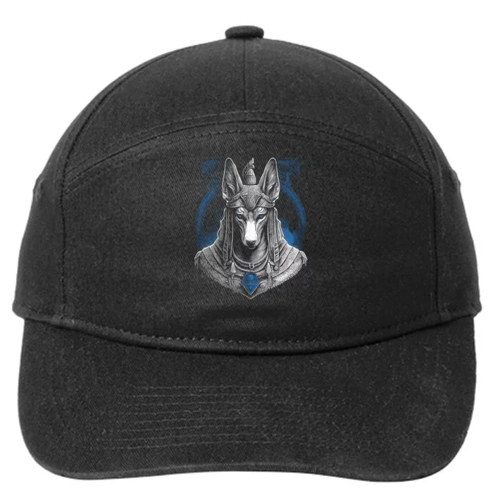 Anubis Egyptian God Realistic 7-Panel Snapback Hat