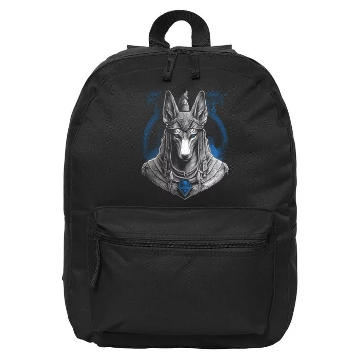 Anubis Egyptian God Realistic 16 in Basic Backpack