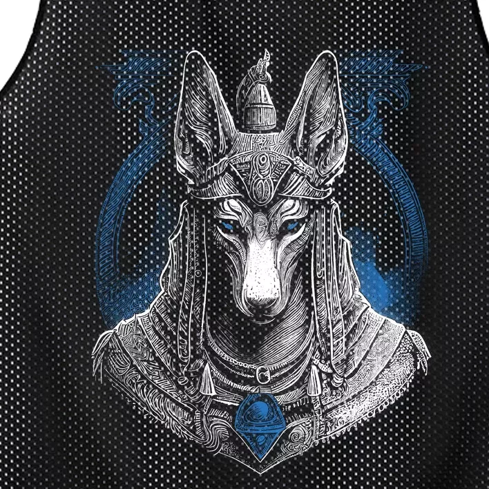 Anubis Egyptian God Realistic Mesh Reversible Basketball Jersey Tank