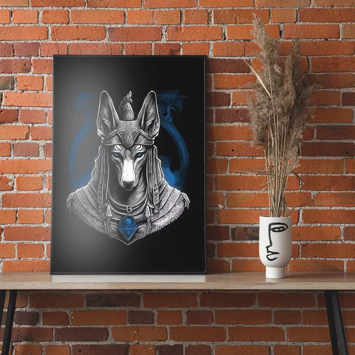 Anubis Egyptian God Realistic Poster