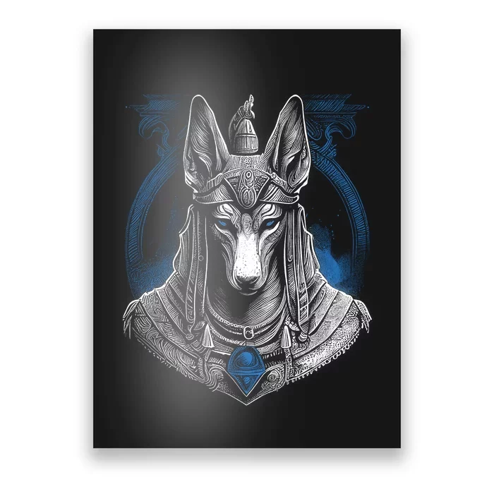 Anubis Egyptian God Realistic Poster