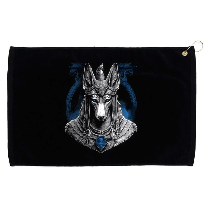 Anubis Egyptian God Realistic Grommeted Golf Towel