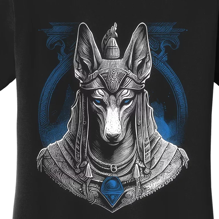 Anubis Egyptian God Realistic Women's T-Shirt