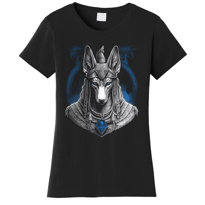 Anubis Egyptian God Realistic Women's T-Shirt