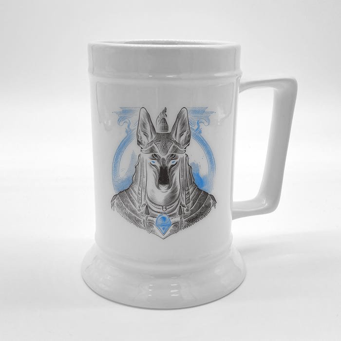 Anubis Egyptian God Realistic Front & Back Beer Stein