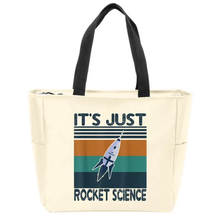 Aerospace Engineering Gifts It's Just Rocket Science Space Zip Tote Bag