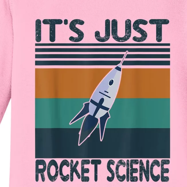 Aerospace Engineering Gifts It's Just Rocket Science Space Baby Long Sleeve Bodysuit