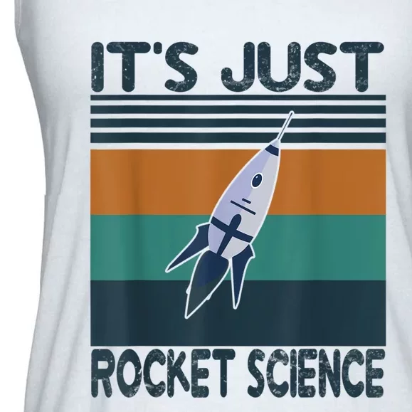 Aerospace Engineering Gifts It's Just Rocket Science Space Ladies Essential Flowy Tank