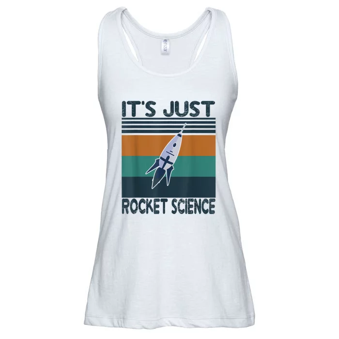 Aerospace Engineering Gifts It's Just Rocket Science Space Ladies Essential Flowy Tank