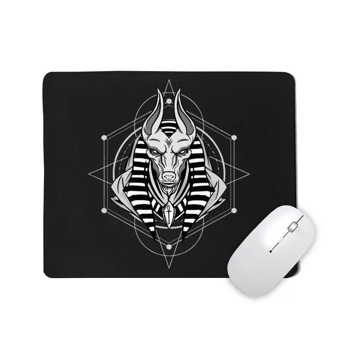 Anubis Egyptian God Illustration Anubis Mousepad