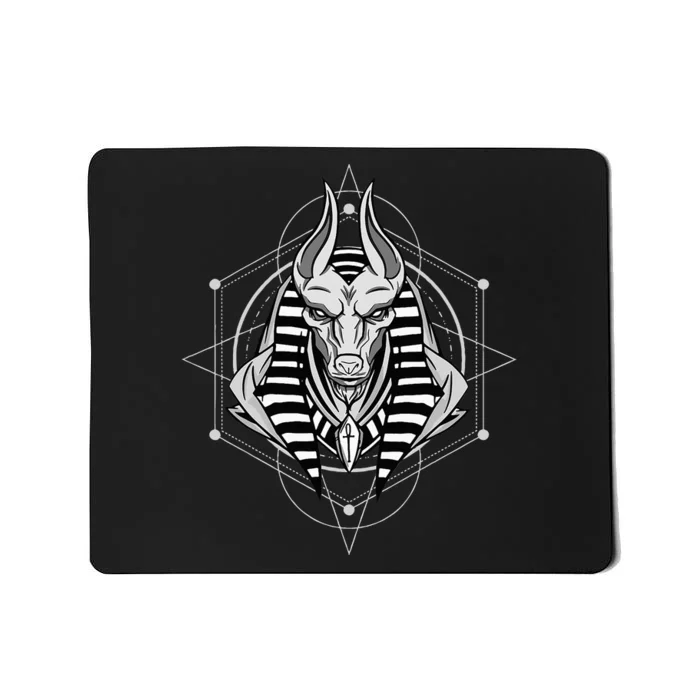 Anubis Egyptian God Illustration Anubis Mousepad