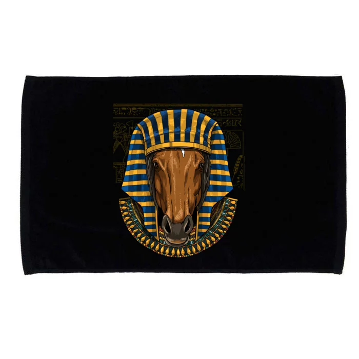 Ancient Egyptian Goddess Horse Pyramid Horse Lover Cow Gift Microfiber Hand Towel