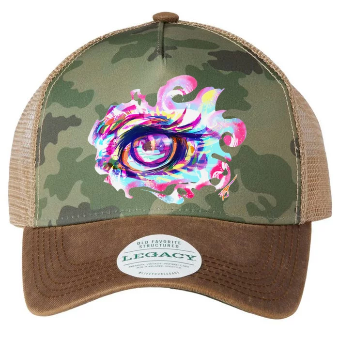 Anime Eye Girl Eyes Anime Fan Gift Legacy Tie Dye Trucker Hat