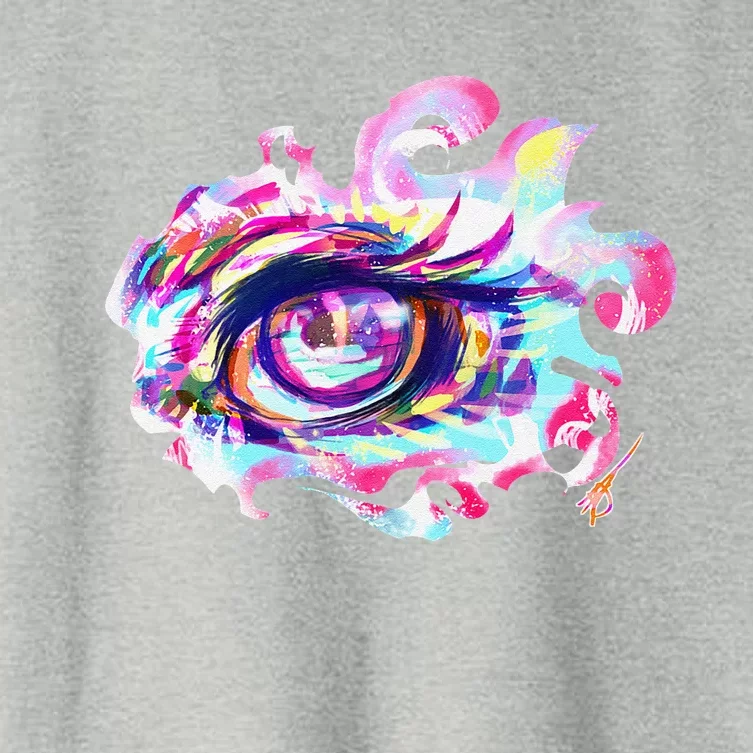 Anime Eye Girl Eyes Anime Fan Gift Women's Crop Top Tee