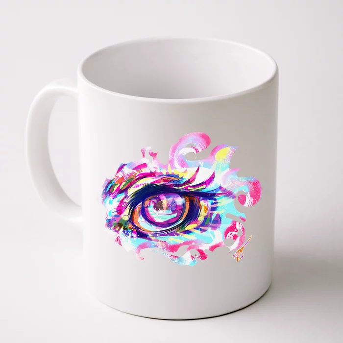 Anime Eye Girl Eyes Anime Fan Gift Front & Back Coffee Mug