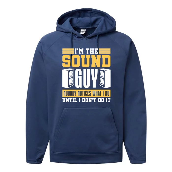 Audio Engineer Gift Music Producer Sound Speaker Engineer Gift Performance Fleece Hoodie