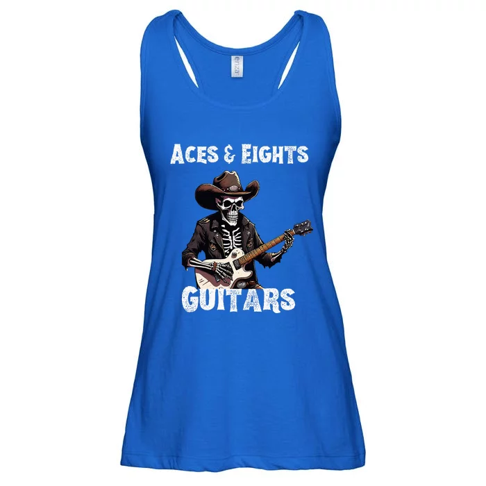 Aces & Eights Guitars Strum With Swagger Ladies Essential Flowy Tank