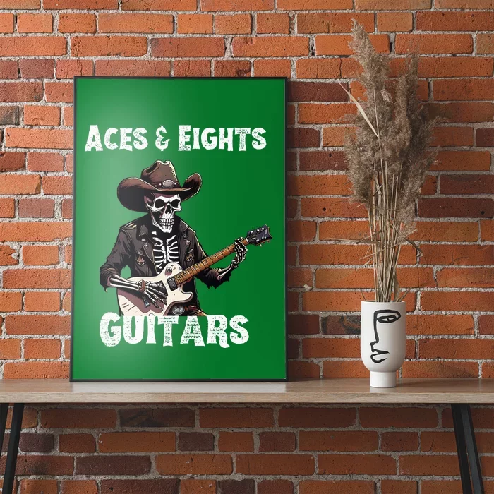 Aces & Eights Guitars Strum With Swagger Poster