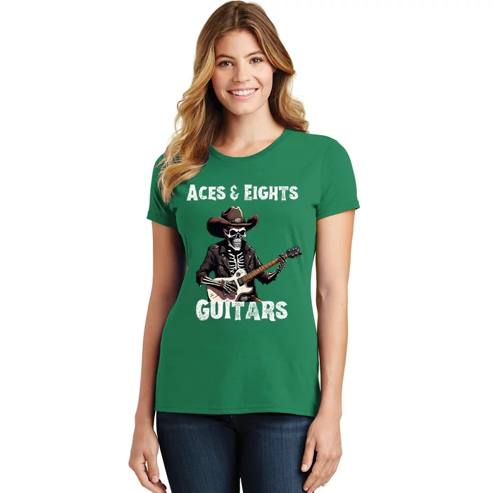 Aces & Eights Guitars Strum With Swagger Women's T-Shirt