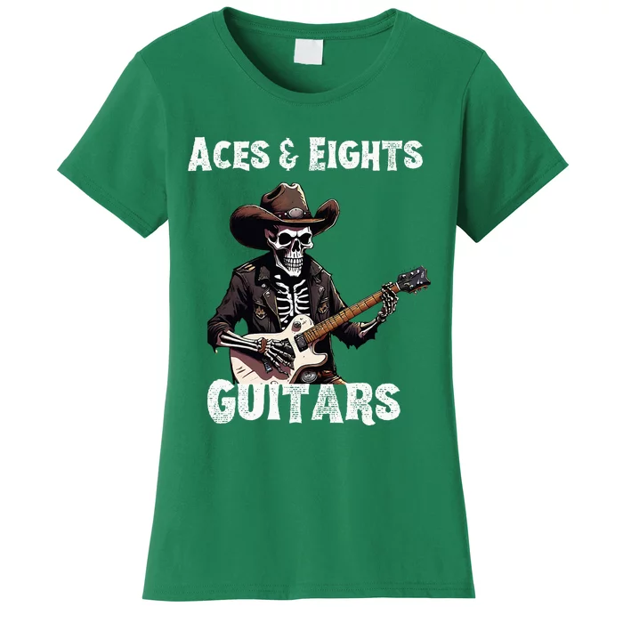 Aces & Eights Guitars Strum With Swagger Women's T-Shirt