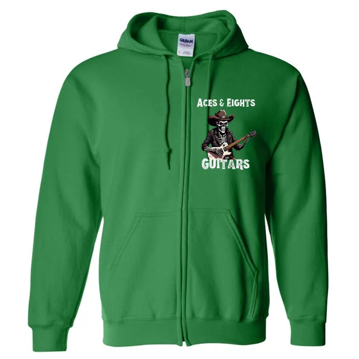 Aces & Eights Guitars Strum With Swagger Full Zip Hoodie