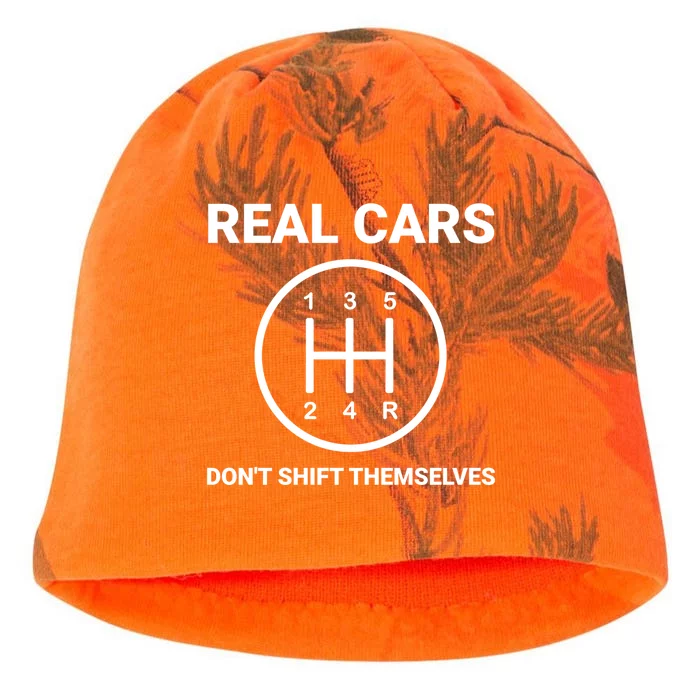 Auto Engine Garage Driver Real Cars Don't Shift Themselves Gift Kati - Camo Knit Beanie